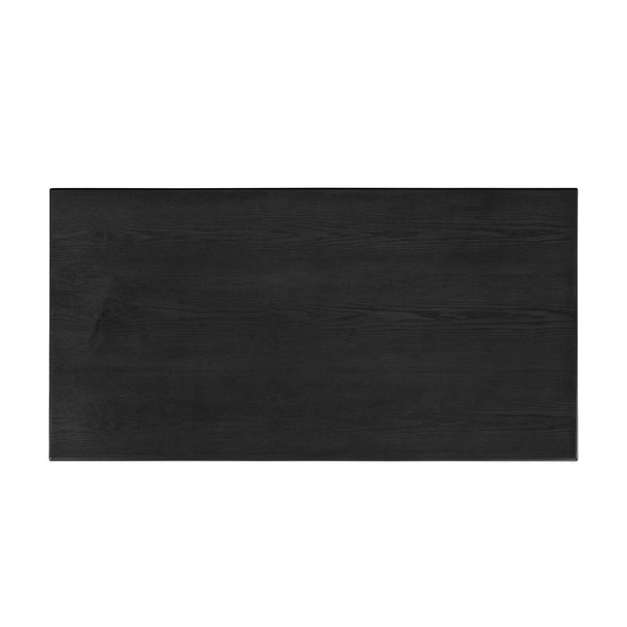 Decatur - Farmhouse Lift Top Coffee Table With Storage - Black / Ash