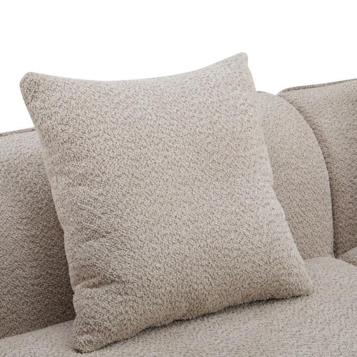 Elegant Curved Sectional Sofa With Full Foam Comfort