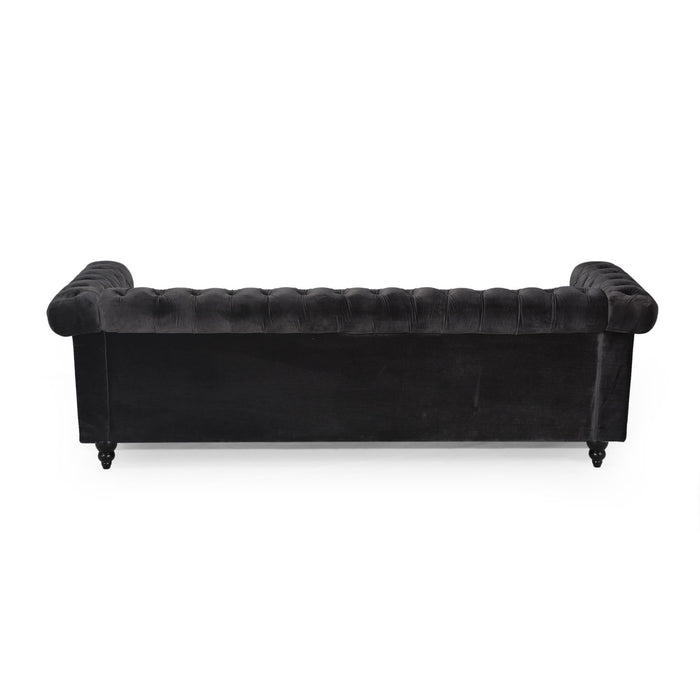 Chesterfield Style 3 Seater Sofa With Deep Button Tufting