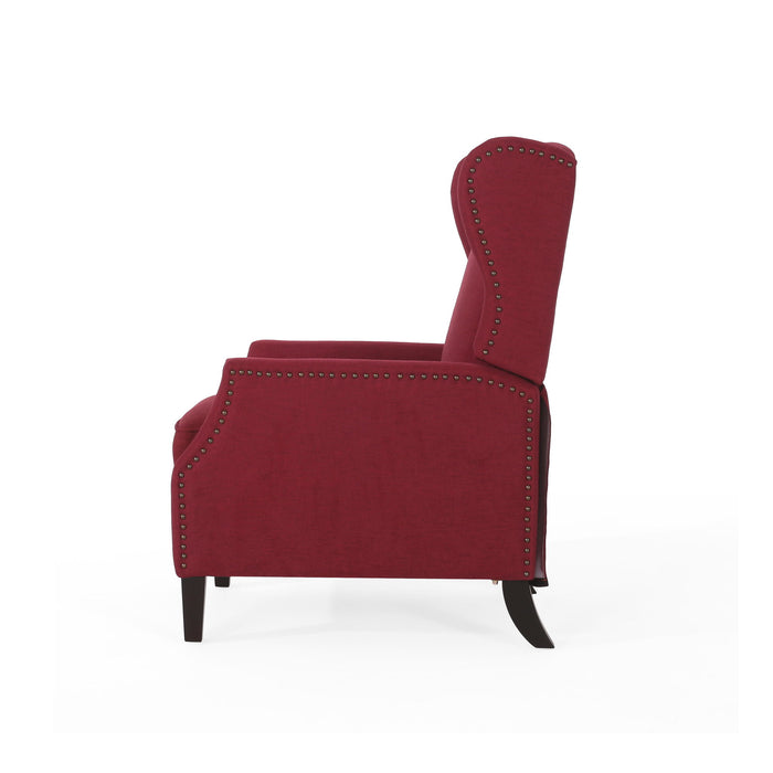 Westeros Wing Back Fabric Upholstered Recliner