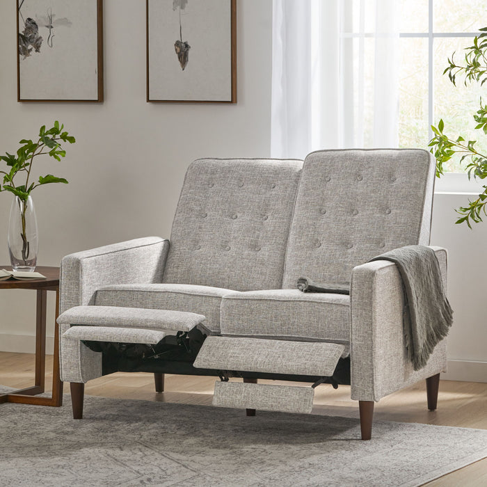 Manville - Contemporary Tufted Loveseat Pushback Recliner