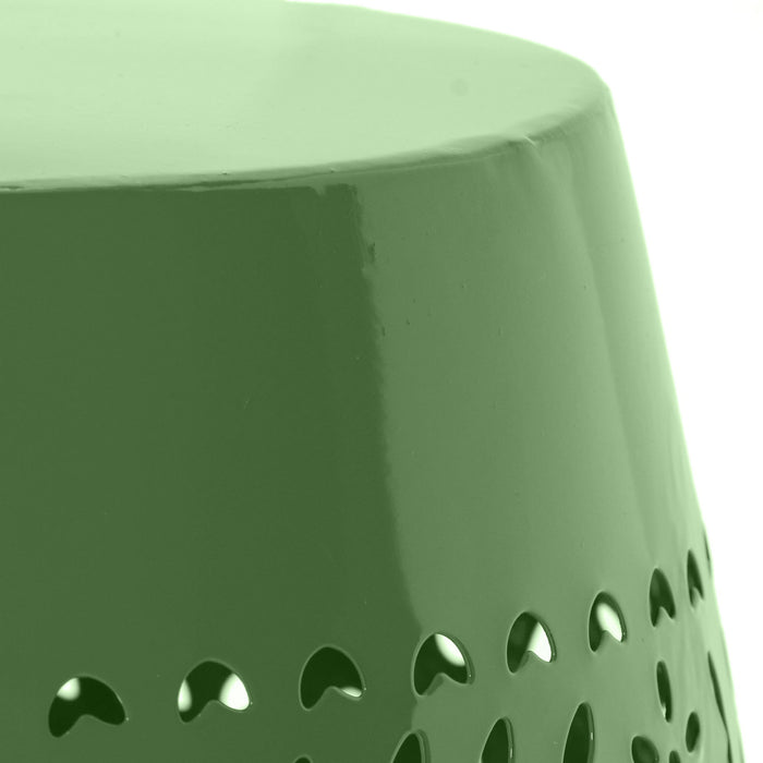 12" Outdoor Lace Cut Side Table