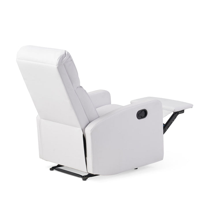 Contemporary Recliner Chair With Push Back Function