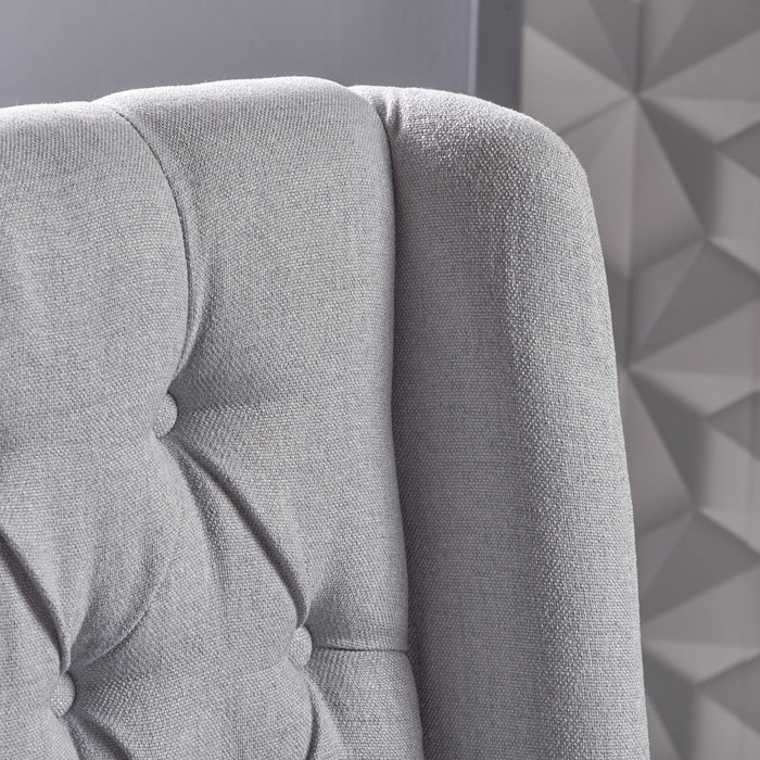 Sophisticated Tufted Dining Chair With High Back Design