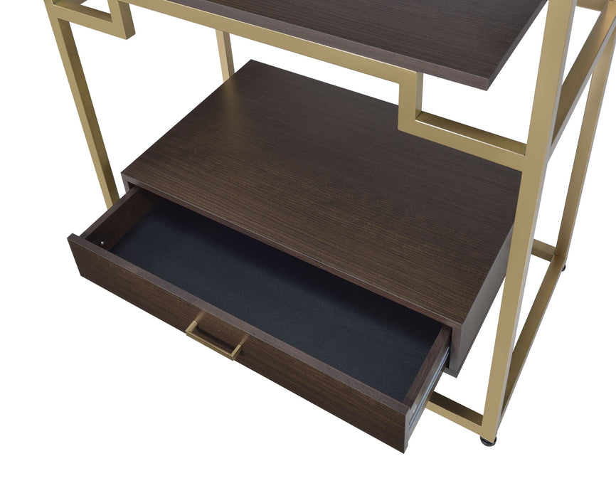 Yumia - Bookshelf - Clear / Gold