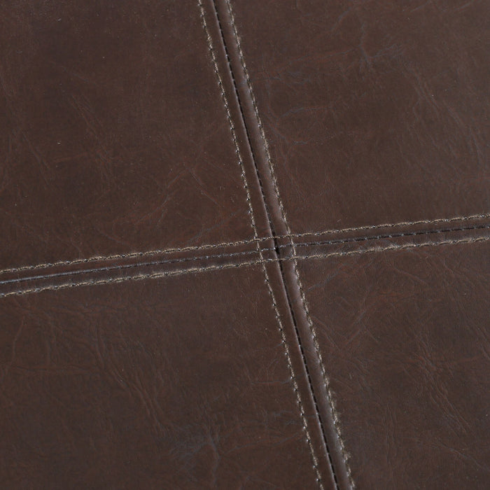 Contemporary Ottoman With Storage And Tray Tops - Brown