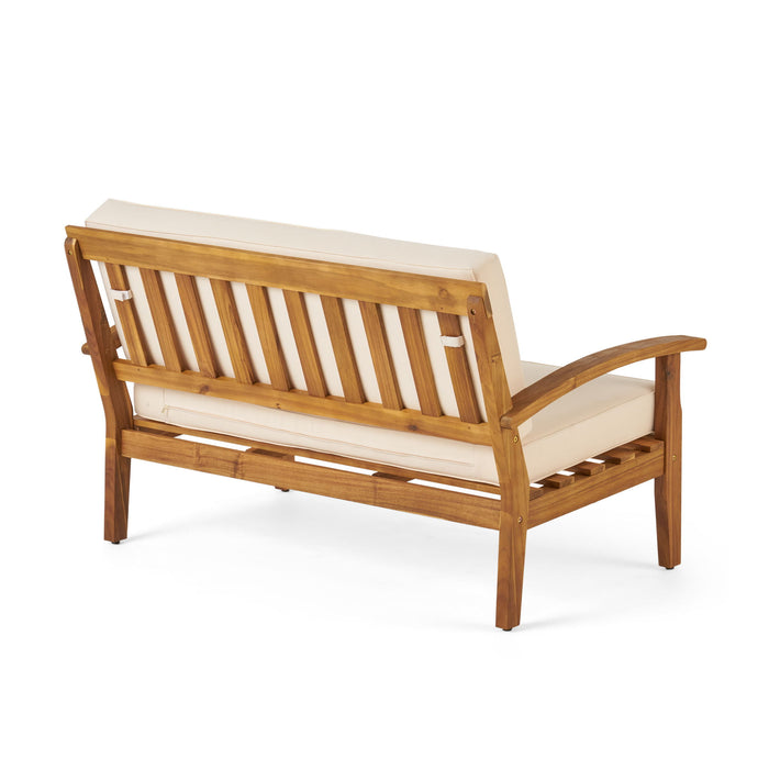 Outdoor Chat Set With Coffee Table And Loveseat