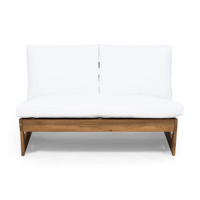 Outdoor Loveseat With Cushions - Teak
