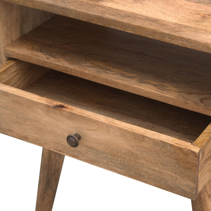 Nightstand With Open Slot - Oak
