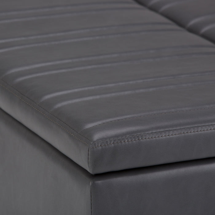 Ellis - Coffee Table Storage Ottoman Contemporary Design