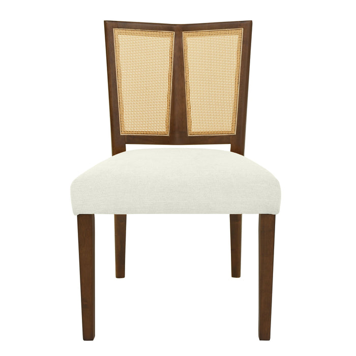 Mid Century Rattan Dining Chair Without Arms Set
