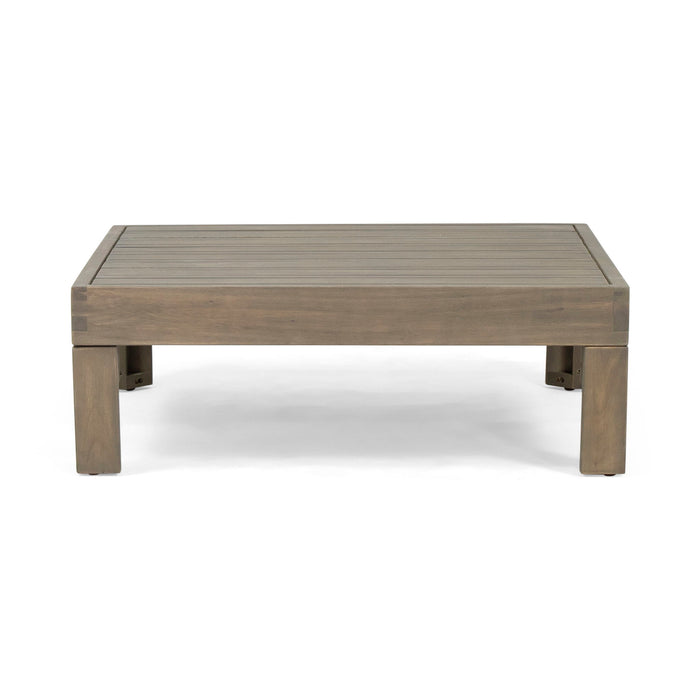 Brava - X Back 2 Seater Sectional Loveseat With Coffee Table
