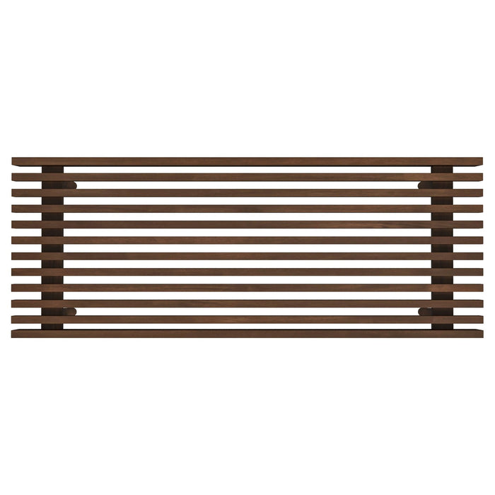 Mia - Mid-Century Modern Bench - Dark Brown