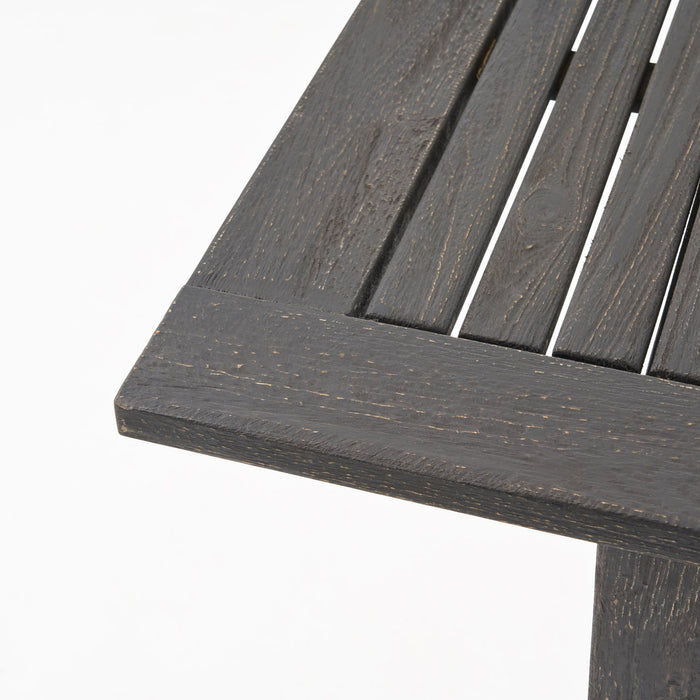 Outdoor Expandable Dining Table With Square Legs