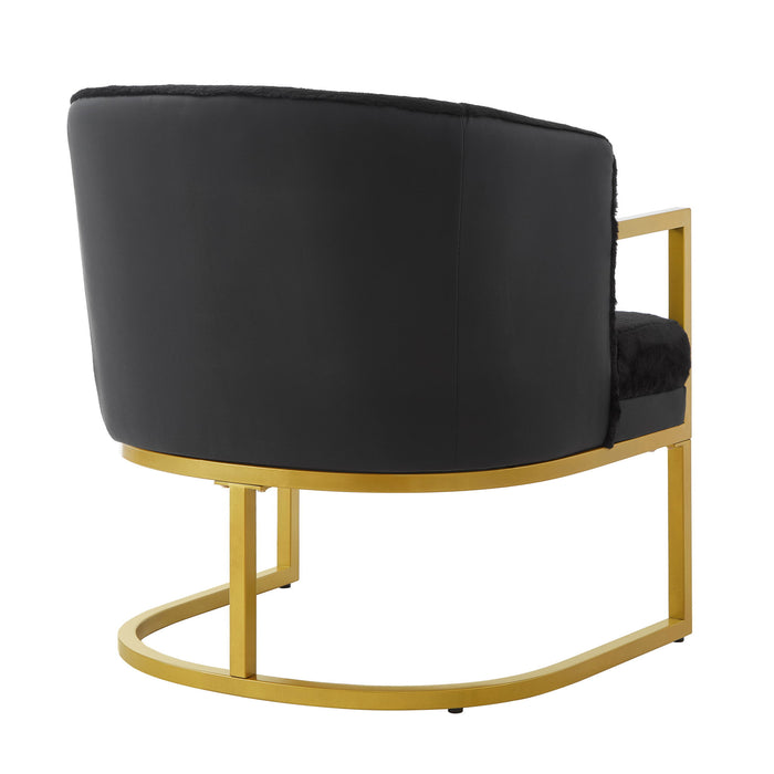 Upholstered Reading Accent Armchair For Living Room