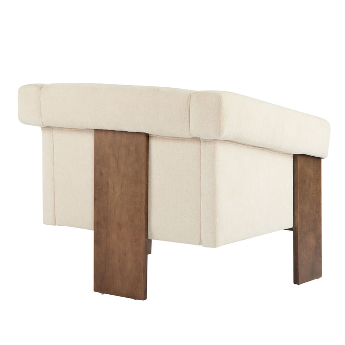 Sierra - Vintage Modern Accent Chair With Deep Cushions And Wide Armrests