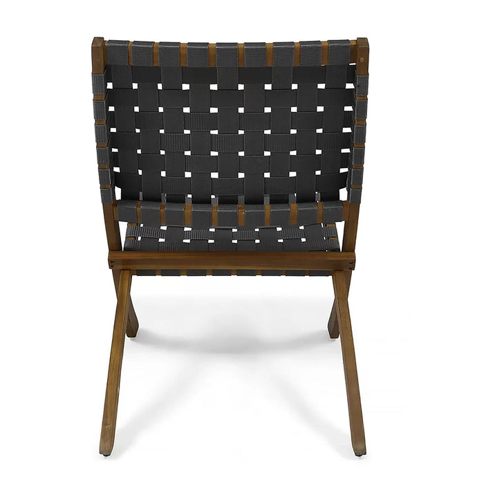 Kayla - Outdoor Foldable 2 Seater Chat Set - Brown / Gray