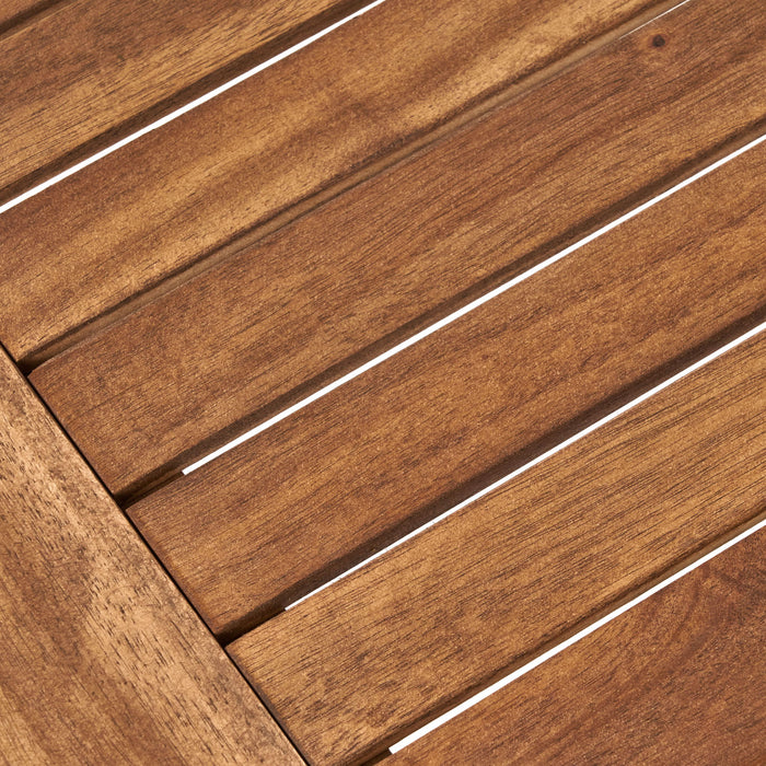 2 Piece Patio Set With Open-Back Loveseat And Coffee Table - Beige / Brown