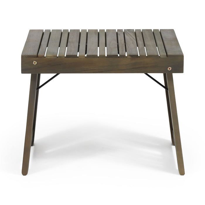 Temptation - Outdoor Foldable Side Table With Slat Design