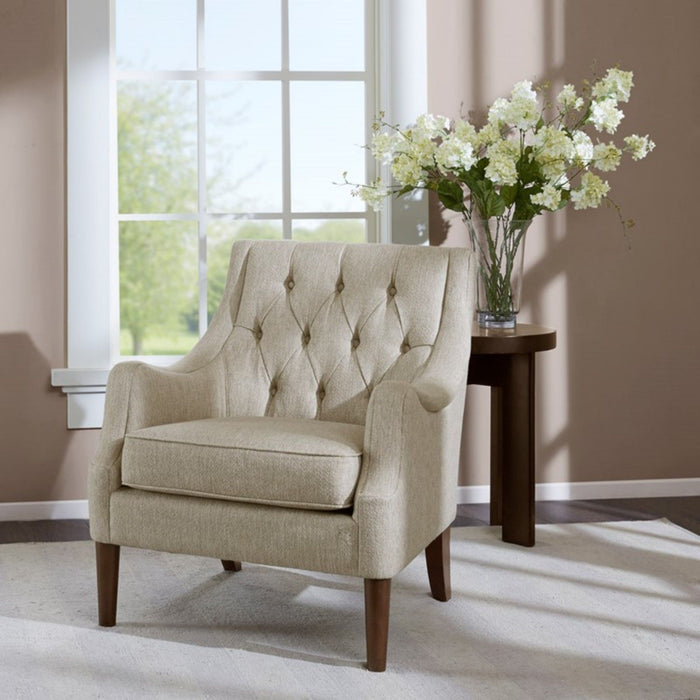 Qwen - Button Tufted Accent Chair