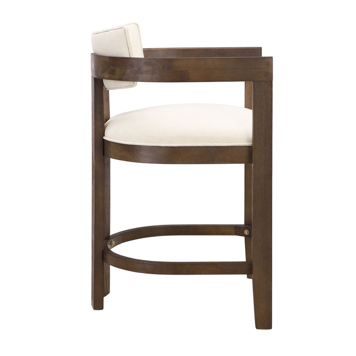 Contemporary Upholstered Counter Stools Set