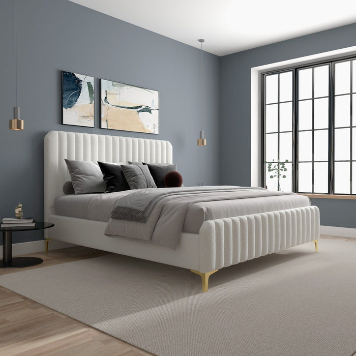 Valery - Upholstered Platform Bed