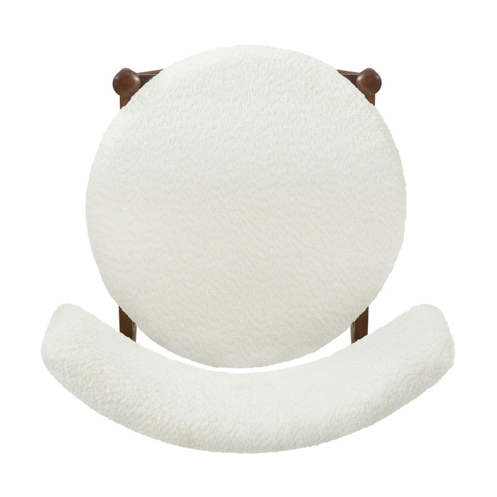 Mid Century Modern Counter Stools, Fabric Upholstered Chairs