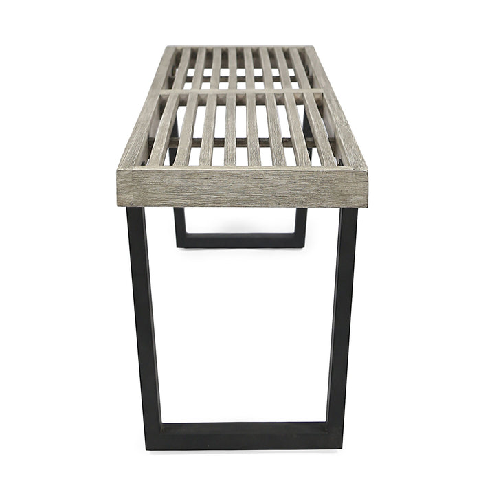 Intrinsic - Outdoor Dining Bench With Slat Top