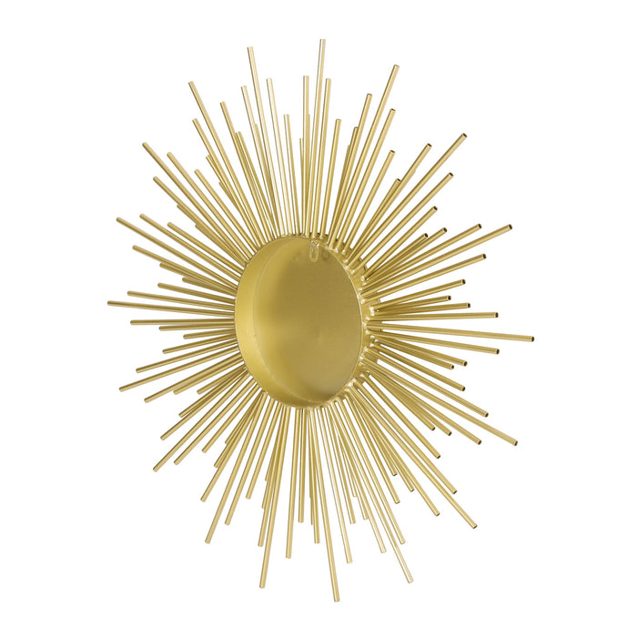 Modern Glam Sunburst Wall Mirror - Gold