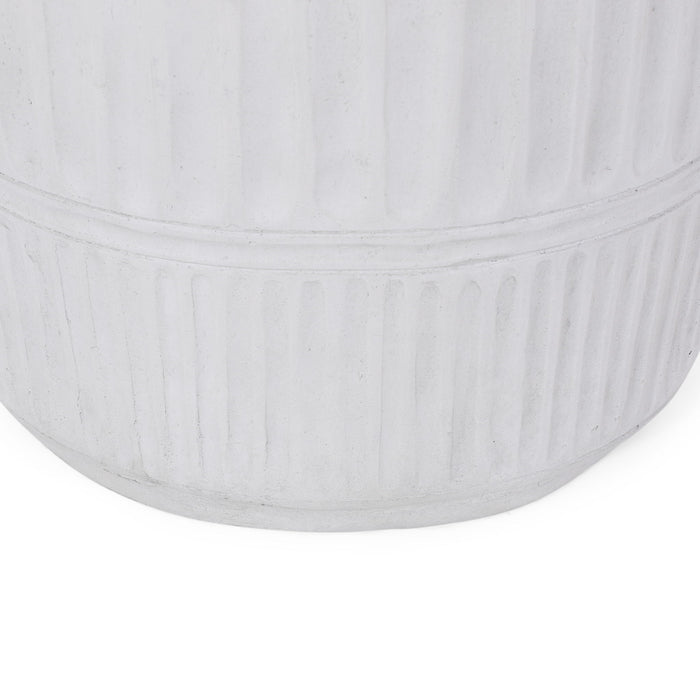 Outdoor Patio End Table - Antique White