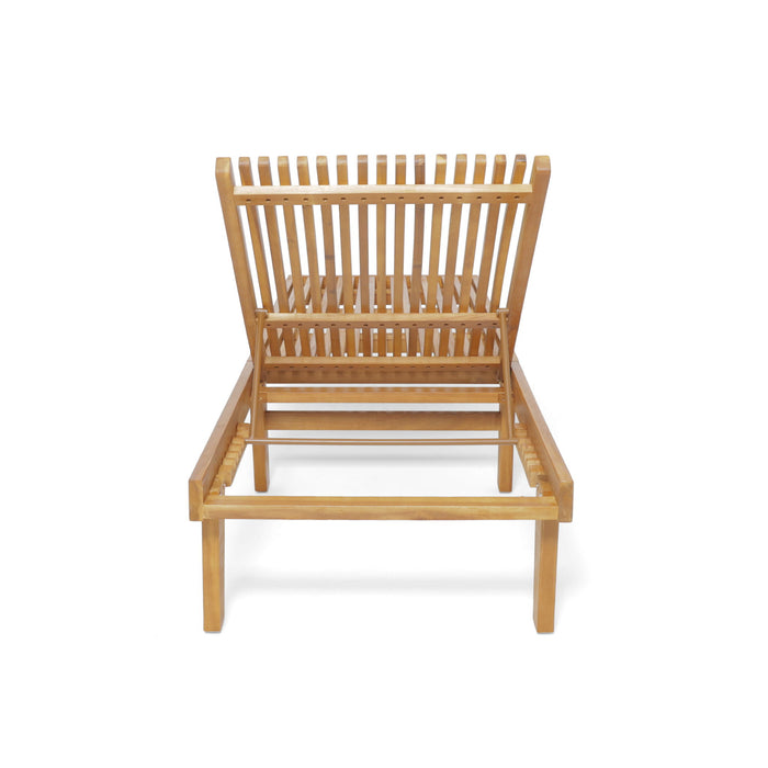 Nadine - Stylish Chaise Lounge Chair - Teak