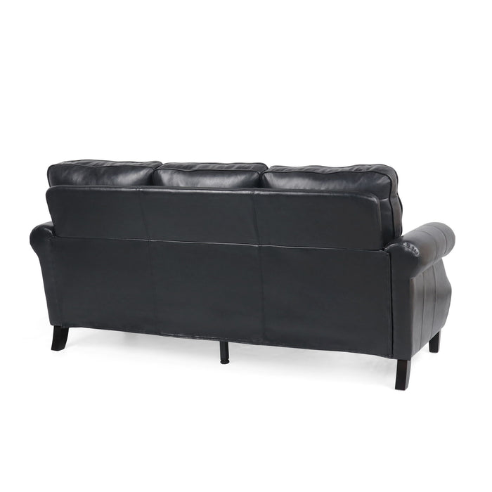 Contemporary 3 Seater Sofa With Nailhead Trim