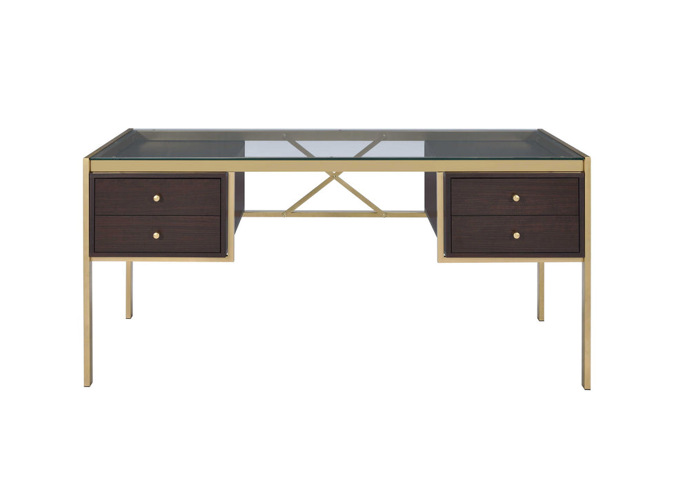 Yumia - Writing Desk - Clear / Gold