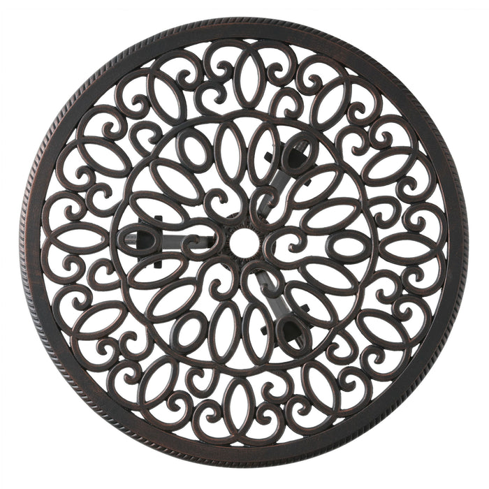 Charleston 3 Pieces Cast Bistro Set - Copper