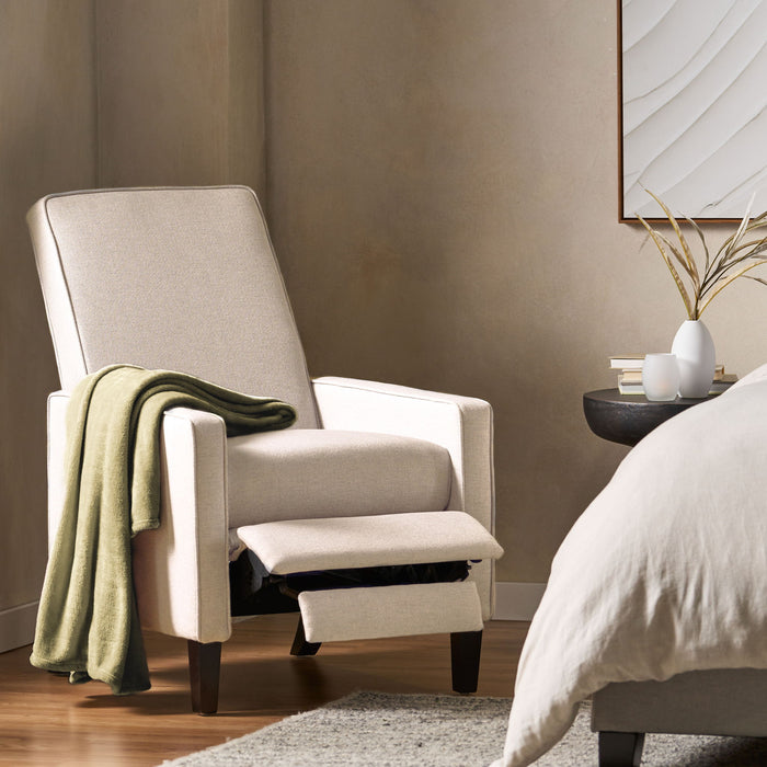 Minimalist Design Fabric Push Back Chair