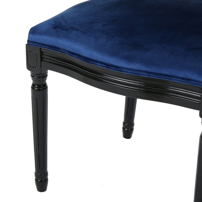 French Country Inspired Dining Chair With Iconic Round Backrest
