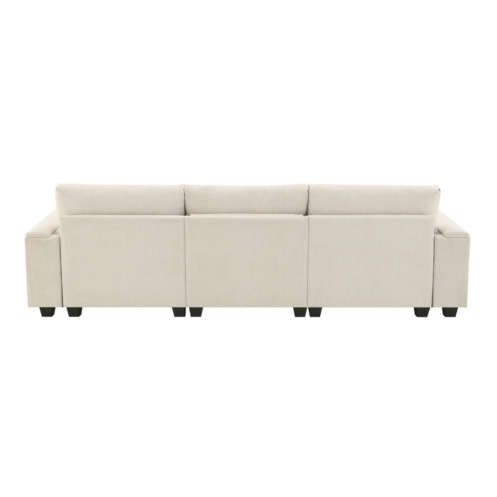 Sectional With Bluetooth Speaker Comfy Cloud Couch Set With Drop Down Table Cup Holders, USB Charger Storage Armrest Wide Seat Sofa