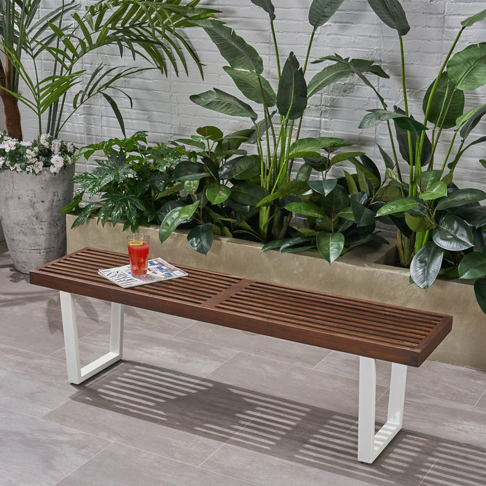 Intrinsic - Outdoor Dining Bench With Slat Top