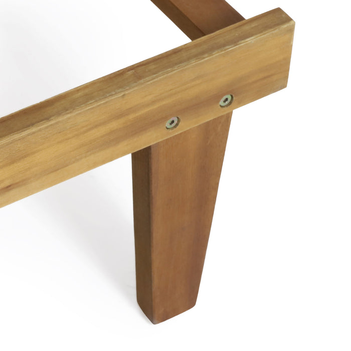 Ariana - Wood Chaise Lounge With Cushion