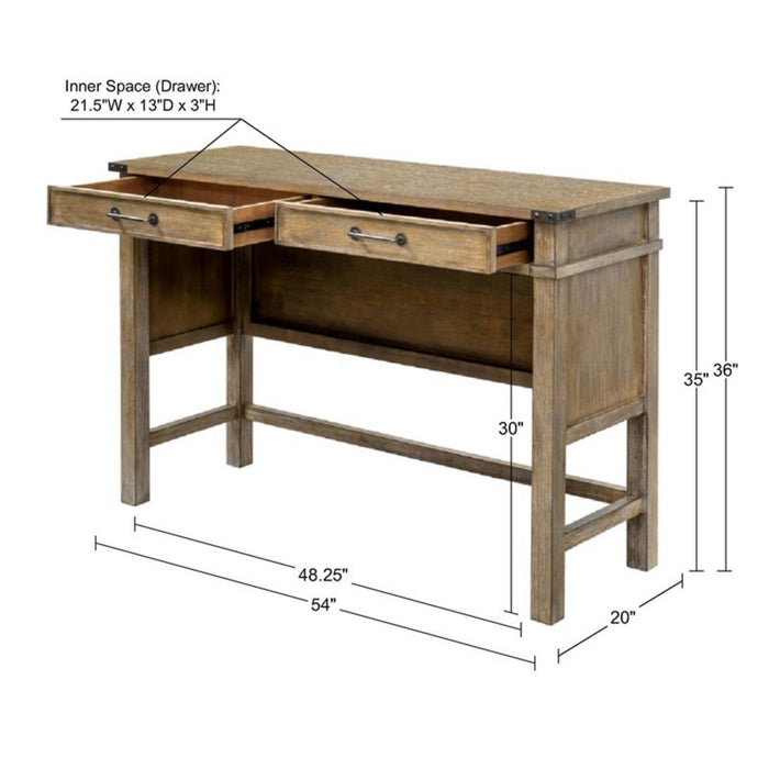 Belfast - Occasional Table With 2 Drawers - Reclaimed Natural