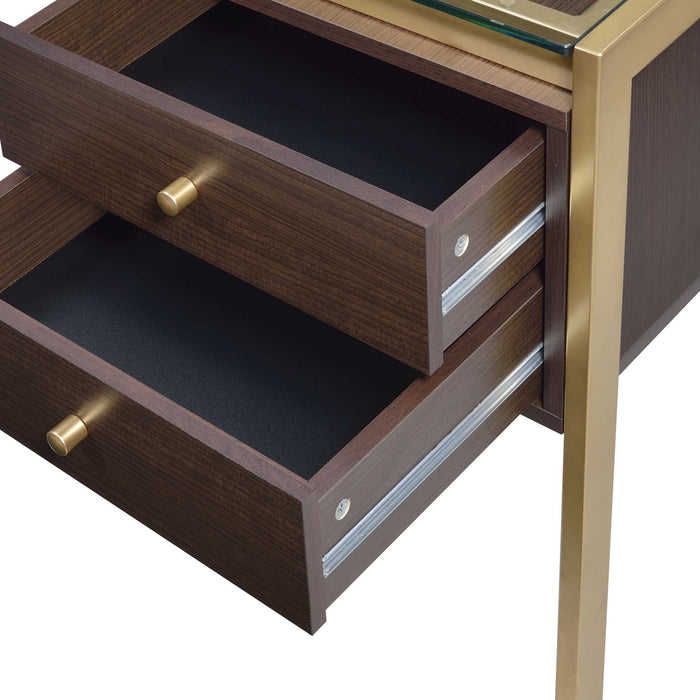 Yumia - Writing Desk - Clear / Gold