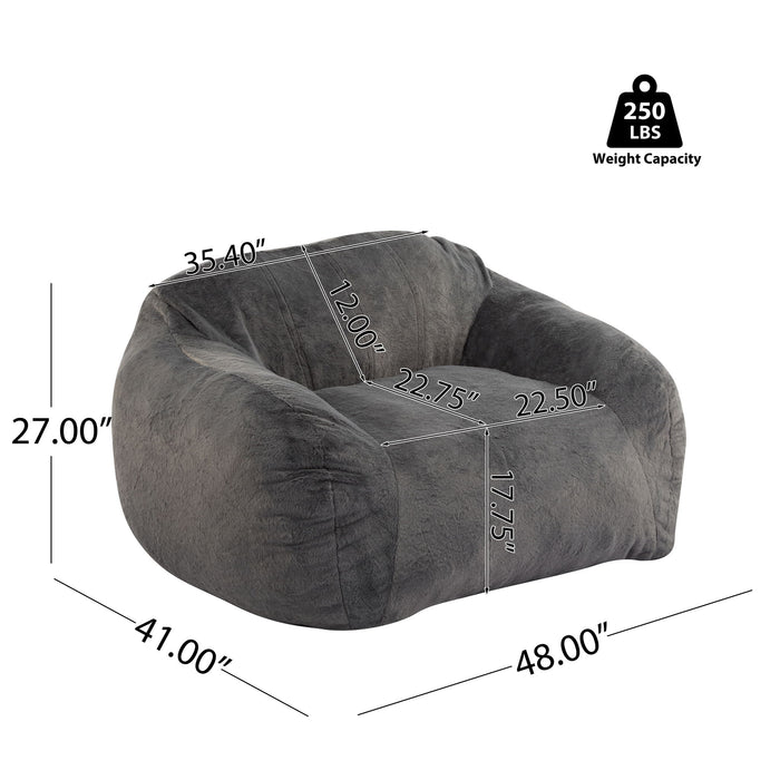 Sezze - Indoor Bean Bag Chair - Gray