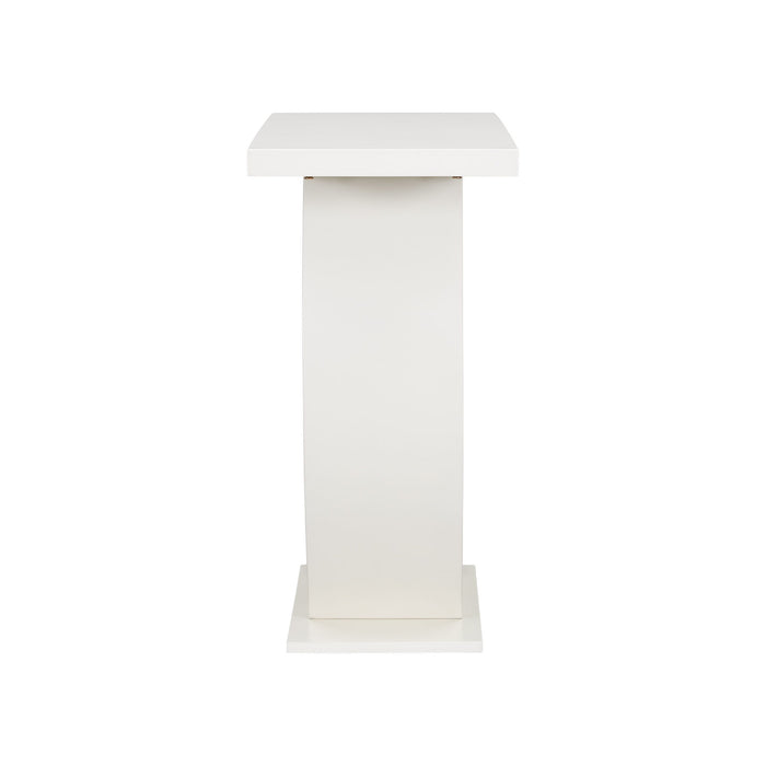 Console Table With Oval Base And Reinforced Bottom Plate