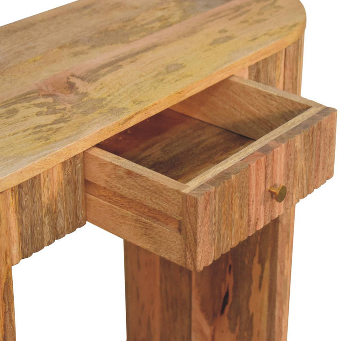Soba - Straight Console Table - Oak