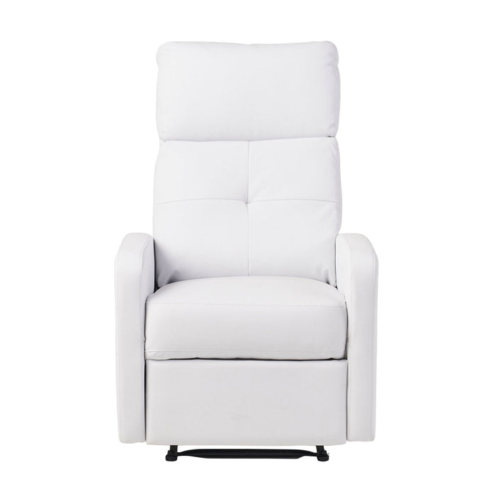Contemporary Recliner Chair With Push Back Function