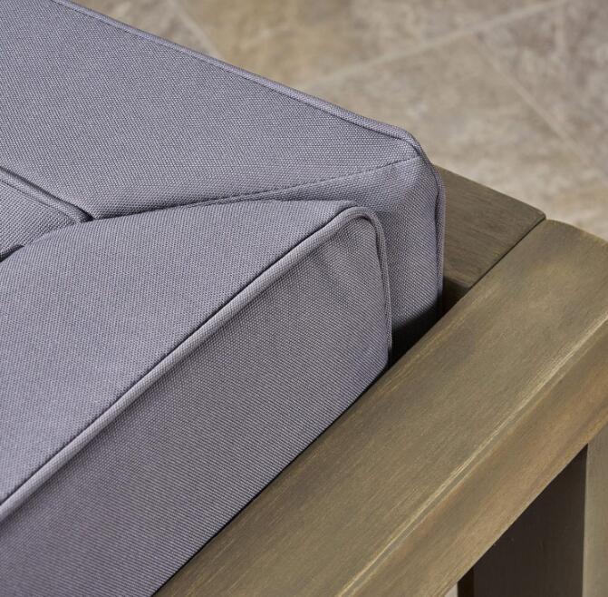 Brava - X Back 2 Seater Sectional Loveseat With Coffee Table