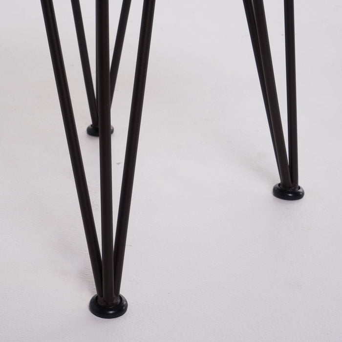 Zenith - Outdoor Industrial Accent Table (Set of 2) - Teak