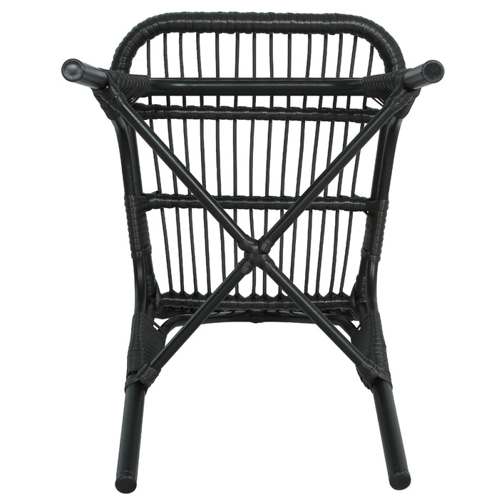 Outdoor Wicker Patio Dining Chairs Set With Durable Frame And Rattan Weave