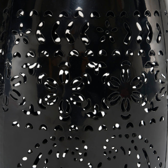 Ruby - Boho Mosaic Side Table With Ceramic Tile Top