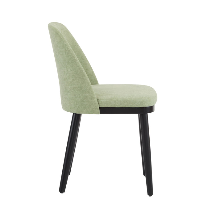 Modern Dining Chair With Curved Backrest